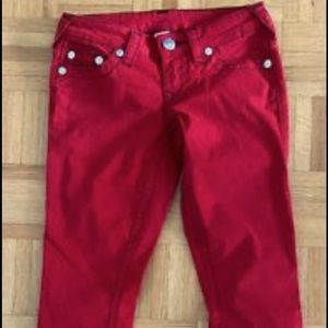 Red true religion jeans